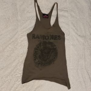 Ramones distressed tank